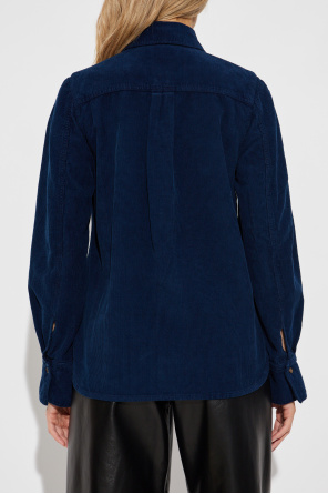 Victoria Beckham Camisa de pana con bolsillo