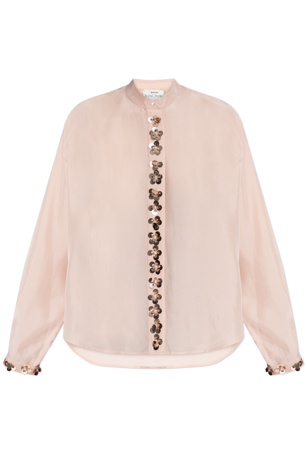 Shirt with shimmering appliqués, zdjęcie 1 Shirt with shimmering appliqués od forte_forte