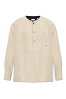 FERRAGAMO beige Linen shirt