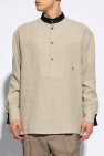 FERRAGAMO beige Linen shirt