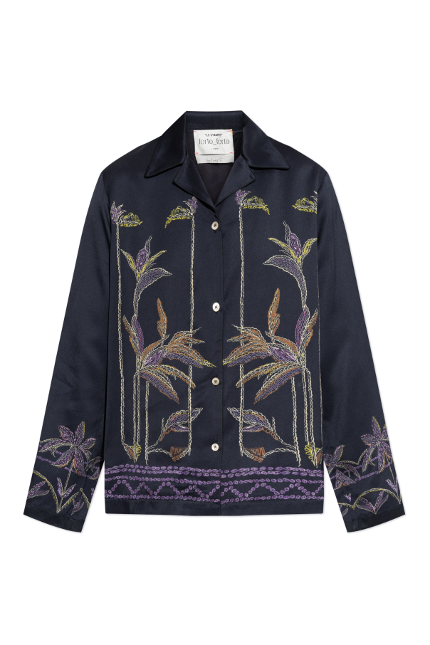 Satin shirt with print, zdjęcie 1 Satin shirt with print od forte_forte