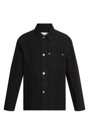 Denim shirt with monogram