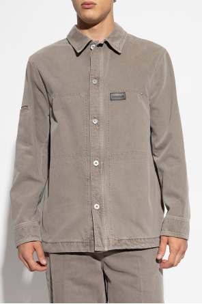 FERRAGAMO Jeanshemd mit Logo-Patch