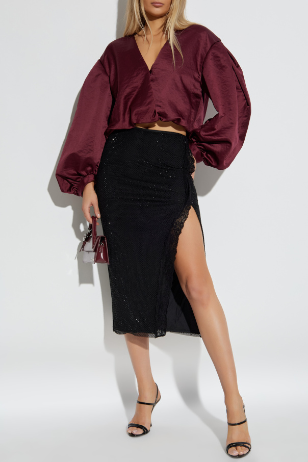 forte_forte Top with a V-neckline