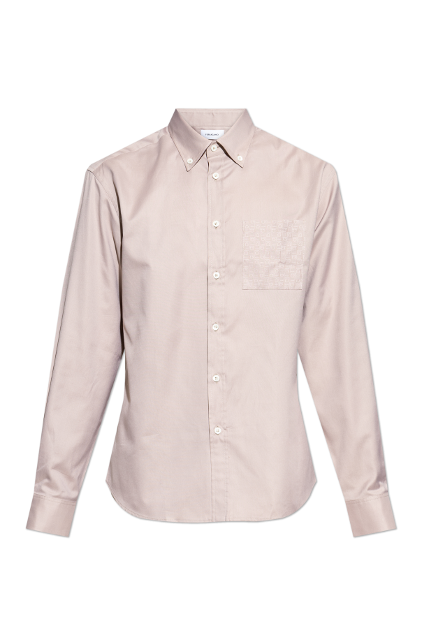 FERRAGAMO Camisa con bolsillo