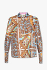 Alberto Biani geometric-print silk shirt 43