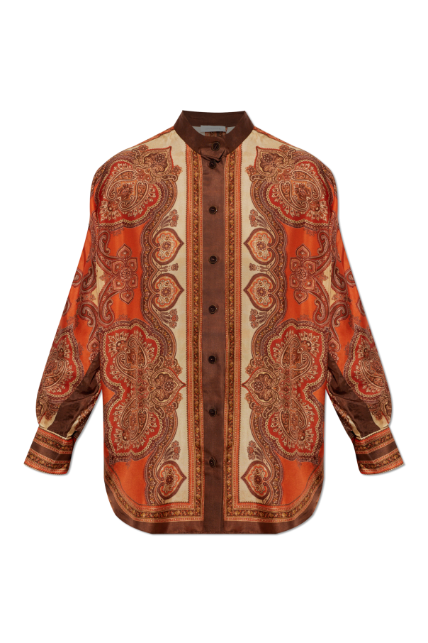 Silk shirt with print od Zimmermann