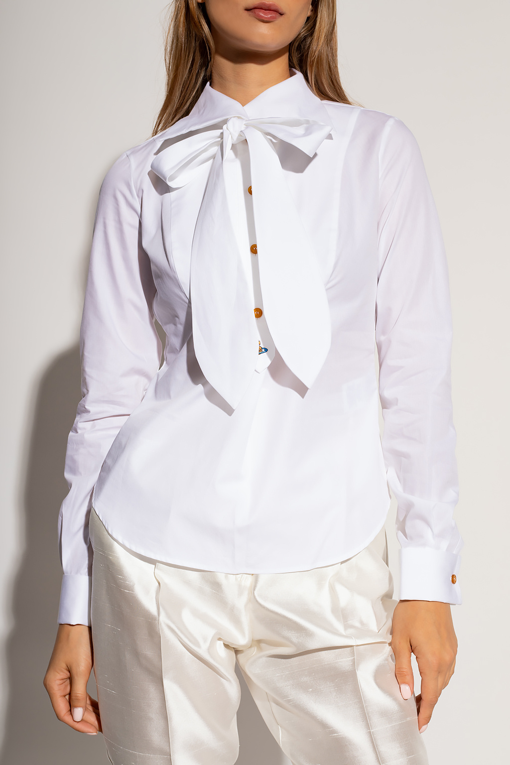 Vivienne Westwood adidas shirt with tie collar