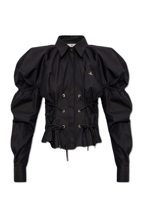 ‘gexy’ shirt with decorative lacing od Vivienne Westwood