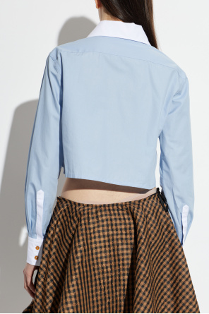 Vivienne Westwood Camisa curta com decote decorativo