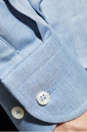 Paul & Shark Shirt with a herringbone pattern