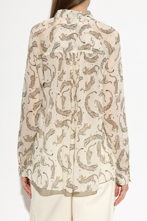 forte_forte Top with animal motif