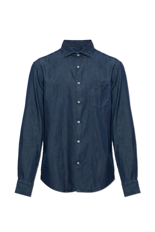 Paul & Shark Denim shirt with pocket