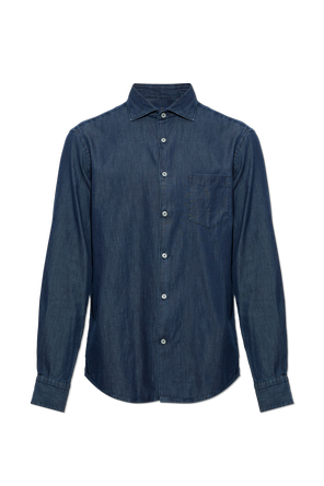Denim shirt with pocket