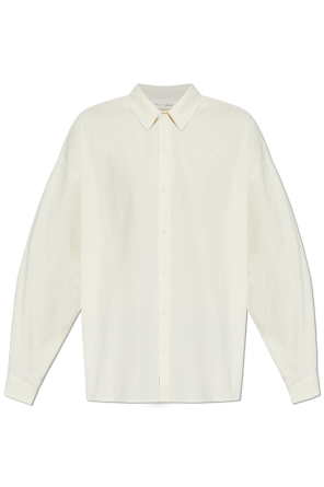 Shirt with embroidered logo
