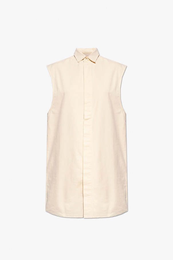 Fear Of God Essentials Ivory Shirt For Boy With Iconic Cross