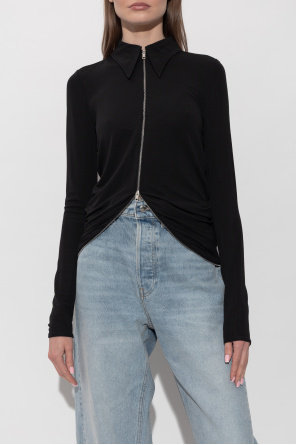 Alexander Wang Top abotonado de manga larga