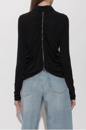 Alexander Wang Top abotonado de manga larga