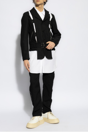 Sweatshirt com capuz Under Armour MK-1 Warmup branco od Comme des Garçons Black