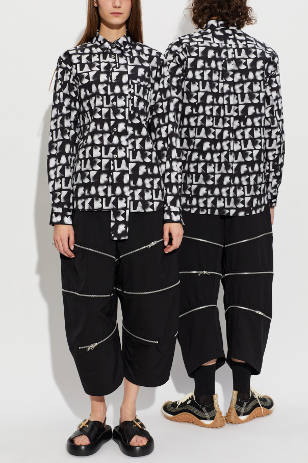 Comme des Garçons Black Shirt with monogram