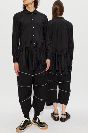 Comme des Garçons Black Shirt with fringes