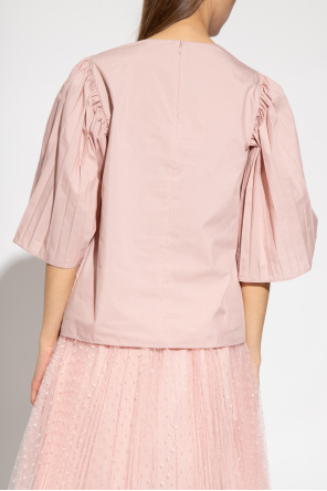Red Valentino Top with decorative sleeves