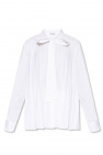 RED Valentino sheer-sleeve buttoned jacket