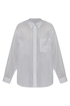 Camisa de seda a rayas