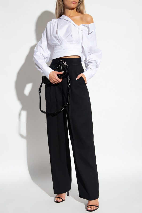 Alexander Wang Draped cropped top