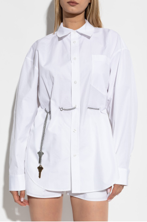 Alexander Wang Shirt with decorative chain at the waist