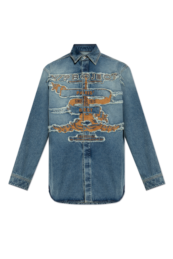 Y Project Denim shirt with logo