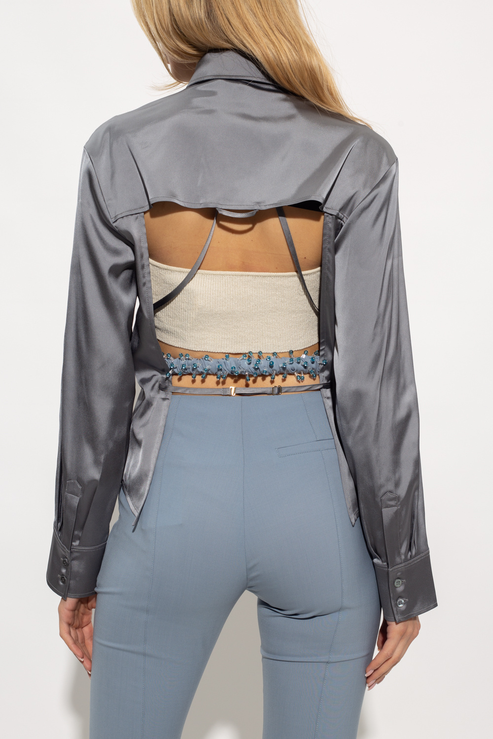 Jacquemus ‘Mentalo’ satin shirt