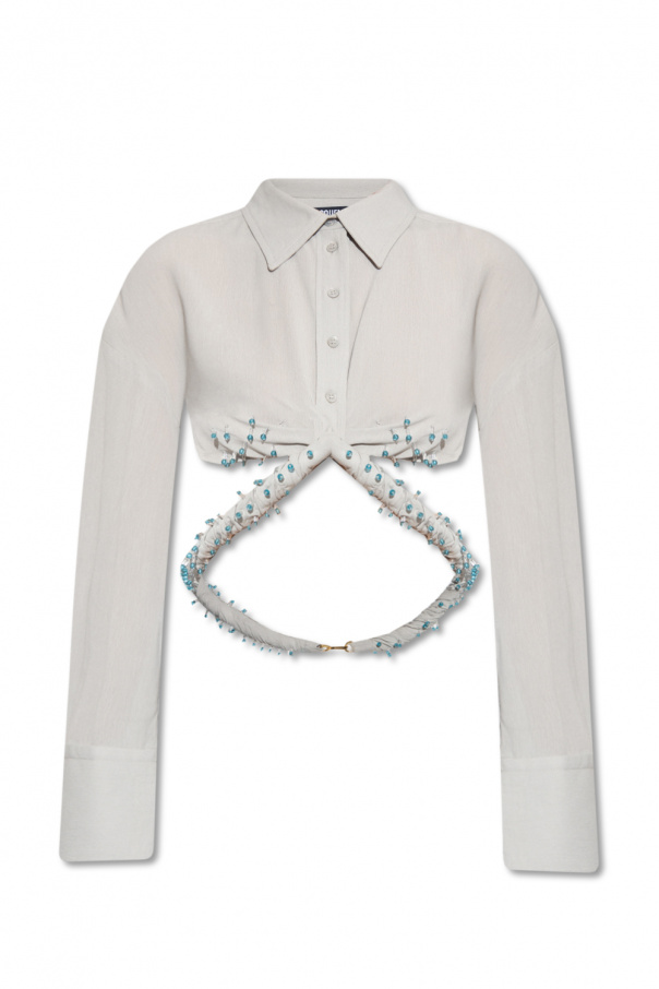 Jacquemus ‘Perli’ shirt Litmus with decorative belt