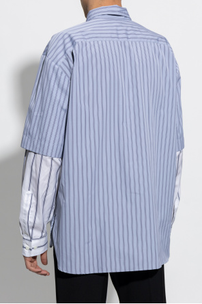 prada ribbed knit polo shirt item Two-layered shirt