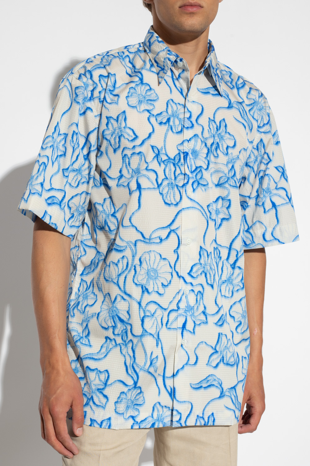 Dries Van Noten shirt indaia with short sleeves