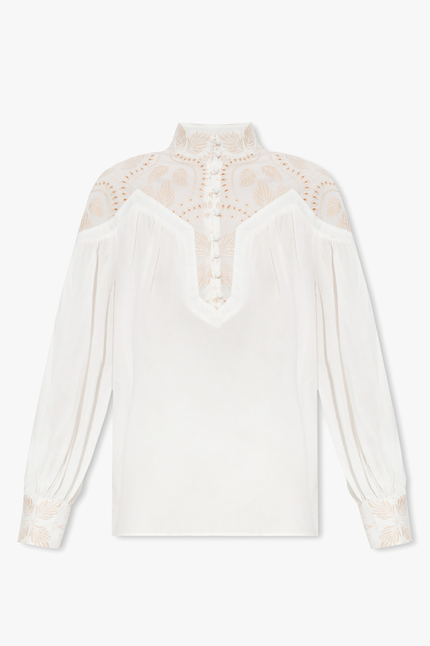 IXIAH ‘Orchid’ top with puff sleeves