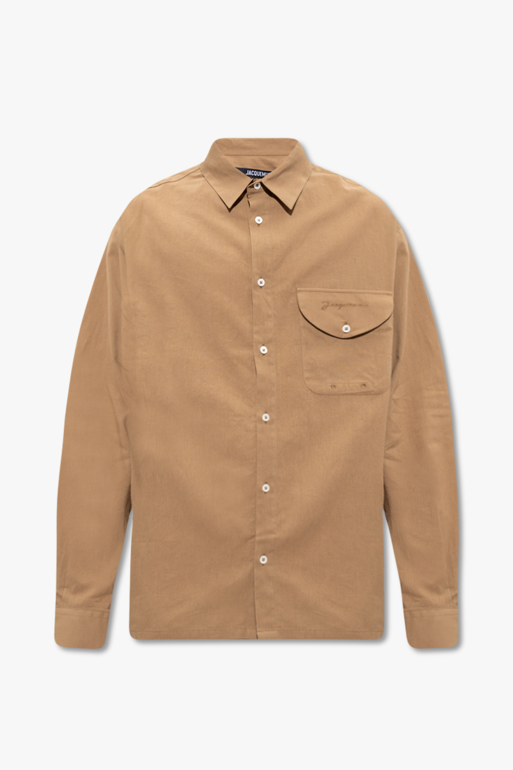 Jacquemus ‘Mazzolu’ dourado shirt with logo