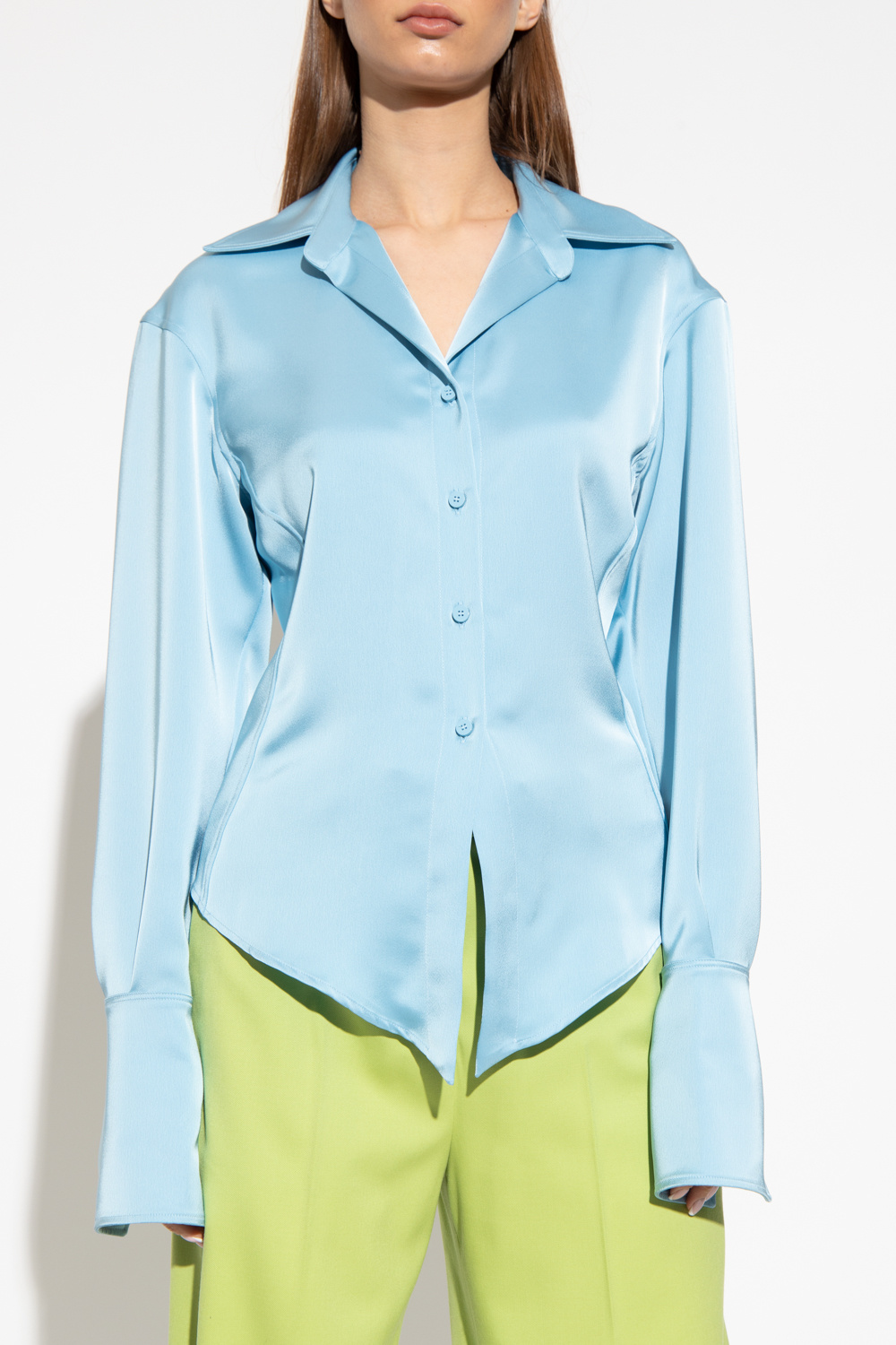 The Attico ‘Lily’ satin shirt