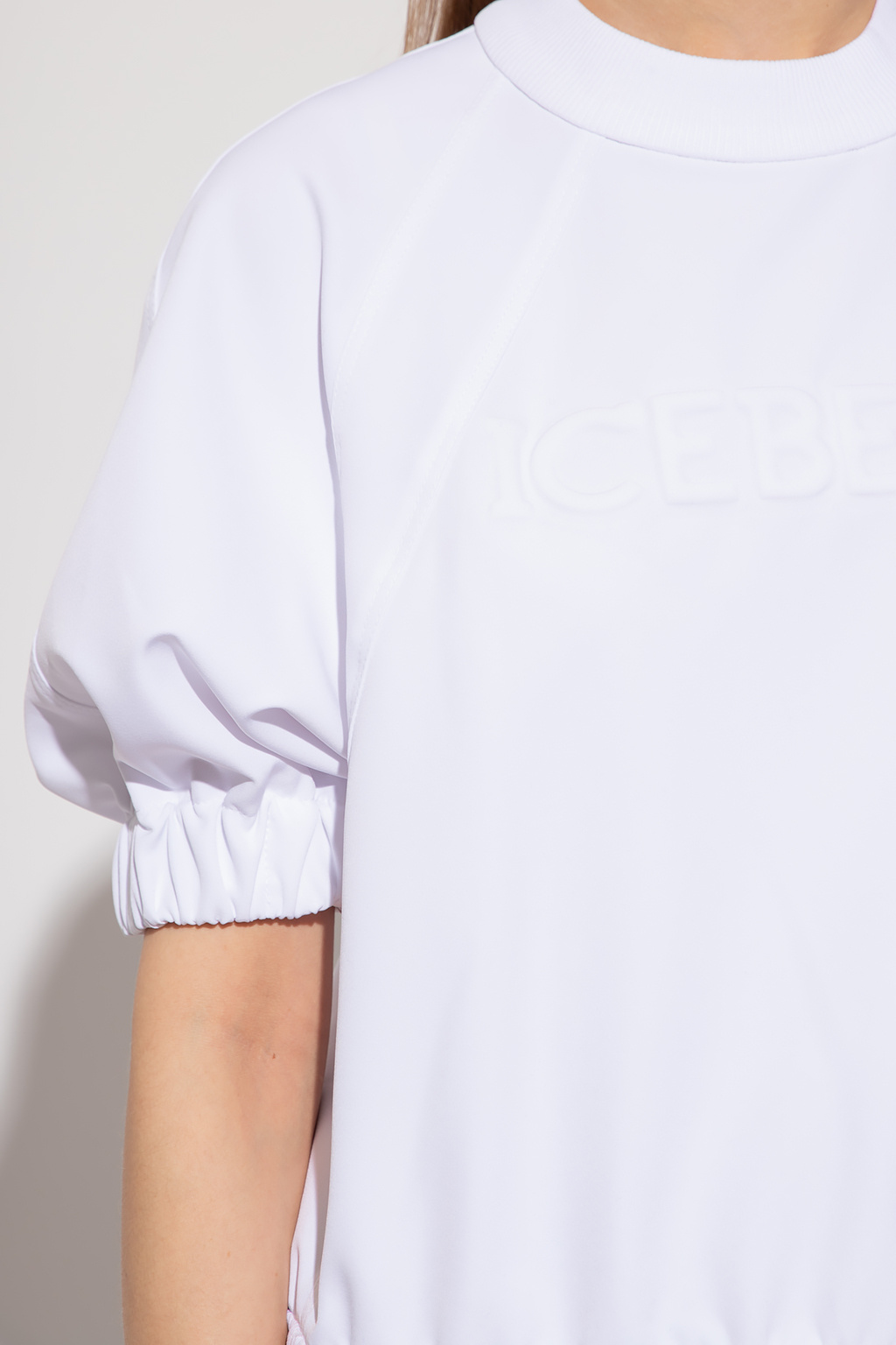 Iceberg celine studded logo black white t shirt