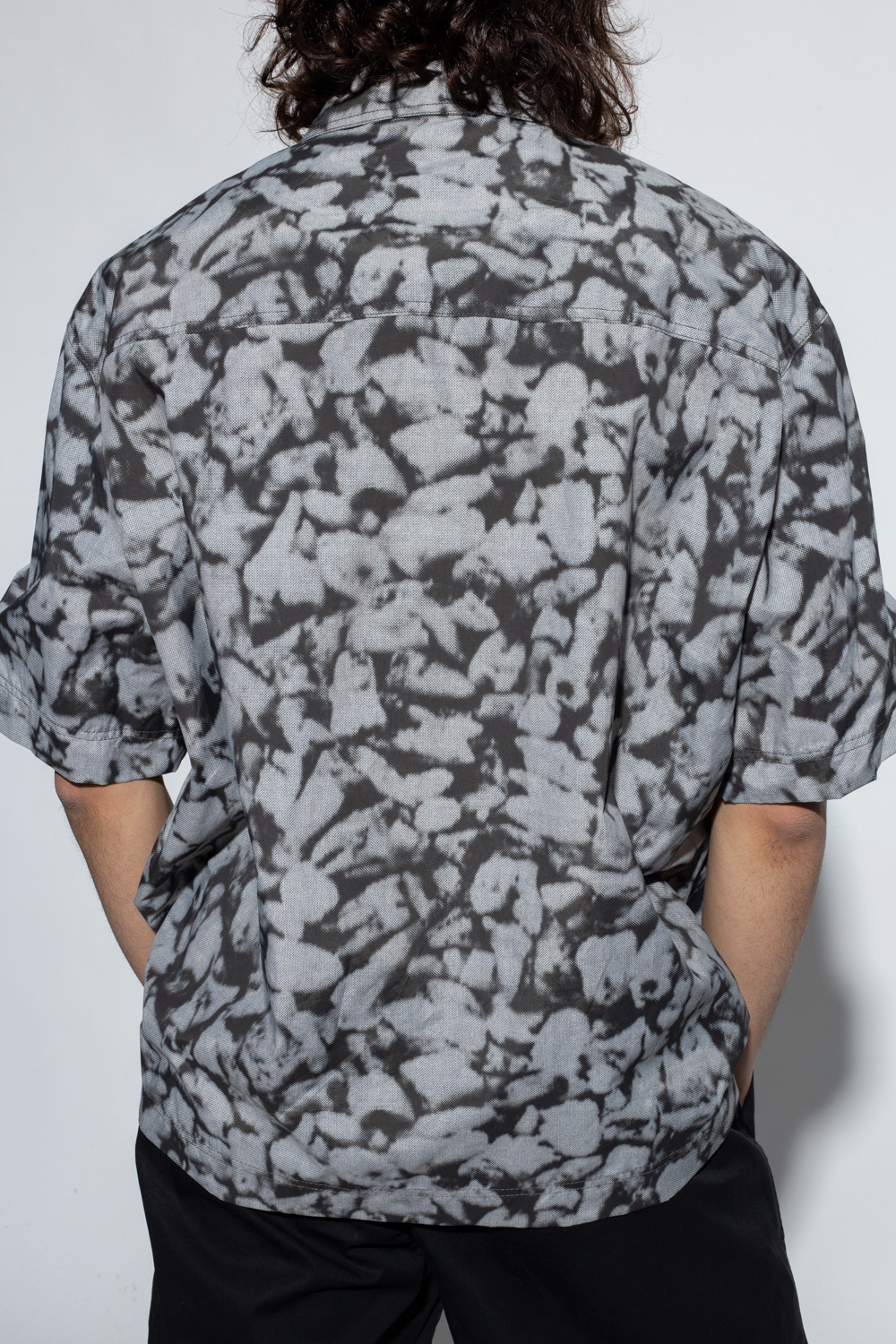 44 Label Group A BATHING APE® camouflage shark print cotton T-shirt