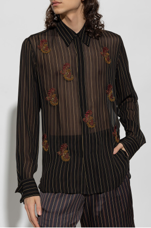 Dries Van Noten Patched Icon shirt