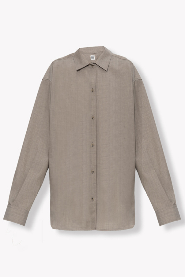 TOTEME Wool curved shirt