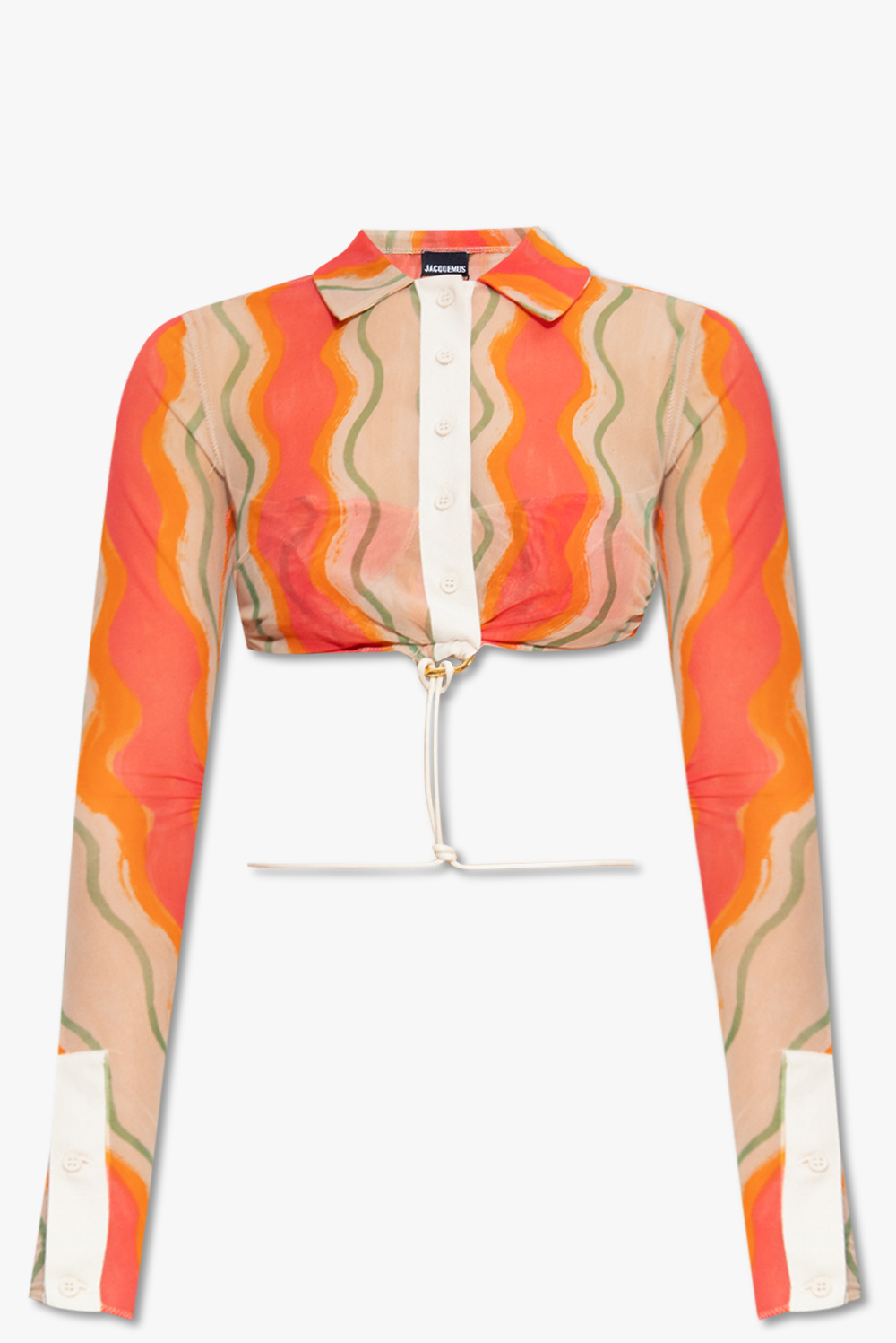 Jacquemus ‘Abaca’ cropped shirt