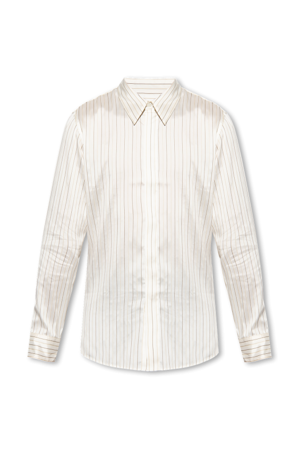 MANGO MAN Pullover 'Lotust-i' nero Pinstripe shirt