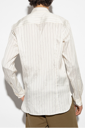 MANGO MAN Pullover 'Lotust-i' nero Pinstripe shirt