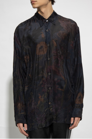 Hyein Seo hooded double-layer jacket Schwarz Silk shirt