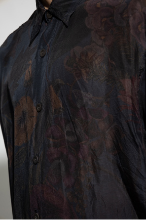 Hyein Seo hooded double-layer jacket Schwarz Silk shirt