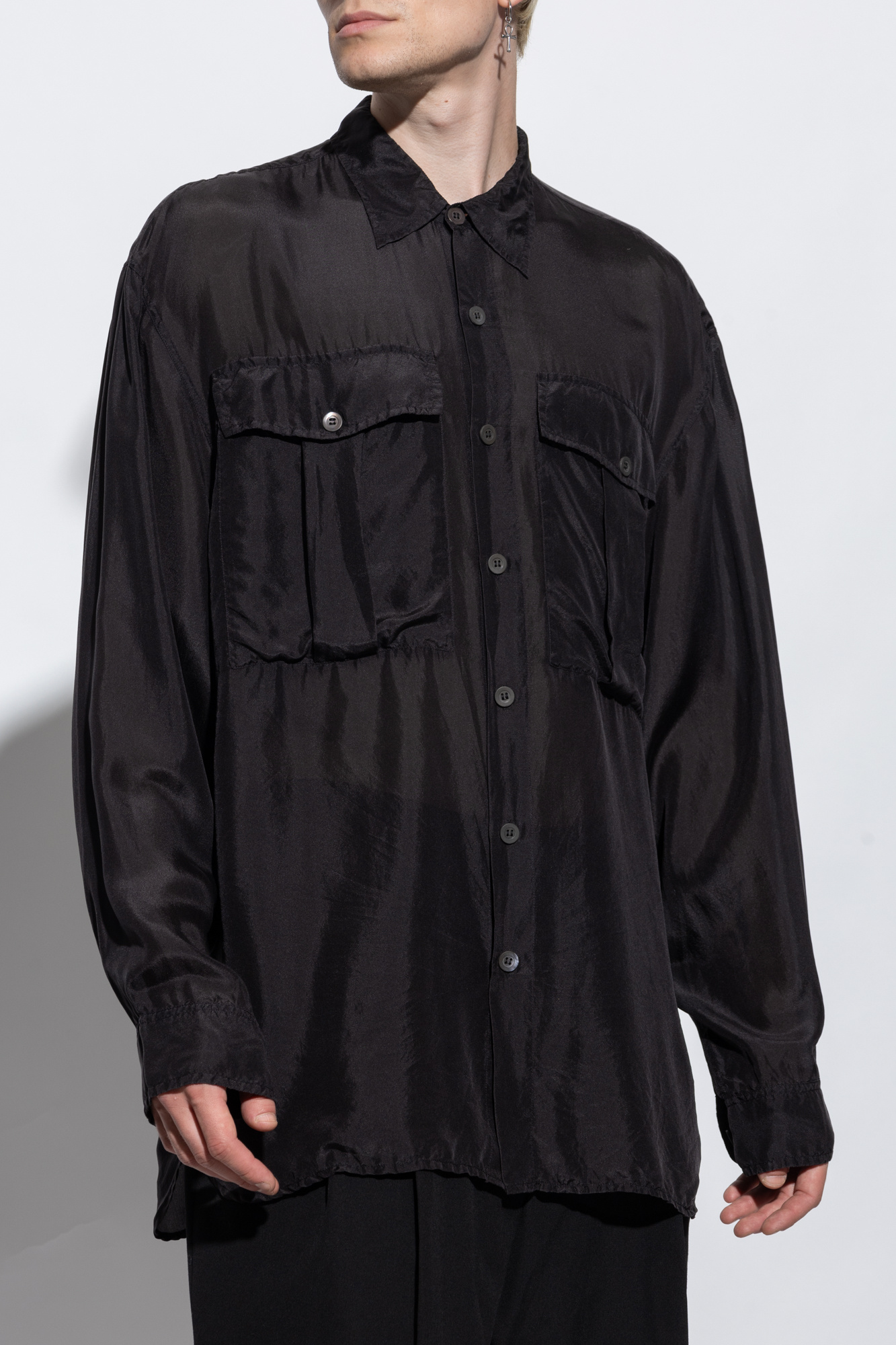 Dries Van Noten Loose-fitting silk shirt