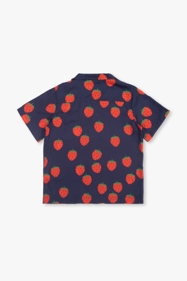 Mini Rodini Shirt chinatown with motif of strawberries