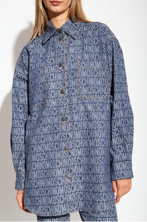 Moschino Jeansowa koszula z monogramem